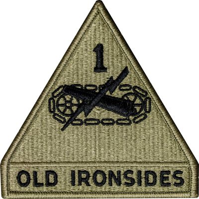 1st Armored Division Patch (Scorpion OCP with Fastener)