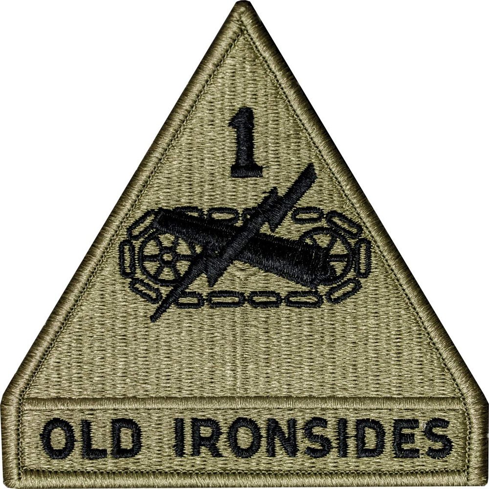 1st Armored Division Patch (Scorpion OCP with Fastener)