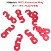 Azarxis Aluminum Alloy Paracord Tensioners Rope Adjuster, Ultralight Strong Tent Guyline Cord Adjuster Wind Rope Buckle (Gold (Three-Hole Shape) - 12 Pack) view 3