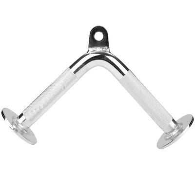 FITNESS MANIAC Tricep Press Down Cable Machine Attachment LAT Pulldown Gym V Pull Up Bar