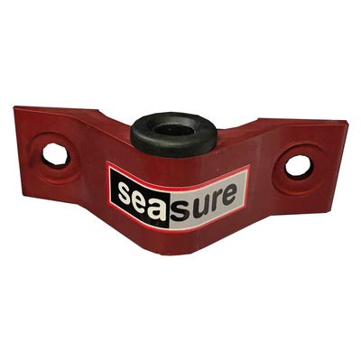 Sea Sure RED 2 Hole Top Transom Gudgeon & Carbon Insert - 8mm