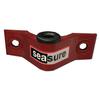 Sea Sure RED 2 Hole Top Transom Gudgeon & Carbon Insert - 8mm view 1