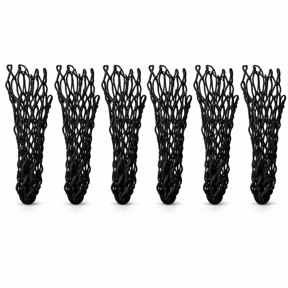 Alomejor Pool Table Nets,Hollow Out Design Billiards Pocket Nets 6PCS Set Black for Training Practice Home Entertainment Professional Players