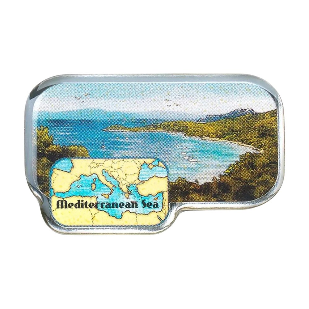 Collectible Novelty Pin for Backpack, Scarf - Made From Jeweler Class Metal - Spartan and the Green Egg Explorer Pin Series: Mediterranean Sea (411)