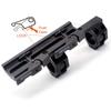TriRock Quick Detach Release 25.4mm 30mm Dual Rings Scope Lever Mount fits 20mm Cantilever Picatinny Rail Hunting Accessories view 3