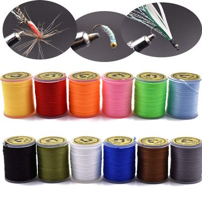 12/16 Colors 3/0 6/0 Fly Tying Thread Series Fly Tying Materials (12 Colors 200D Elastic Thread)