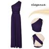 Women Transformer Evening Dress Multi-Way Wrap Dress Convertible Bridesmaid Gown Formal Party Long Dresses Dark Purple,S view 4