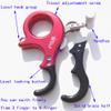 Hunting Bow Release Aid 3 or 4 Finger Release Aid Compound Bow Release Grip Button Release for Archery Shooting Target Trigger (Red) view 3