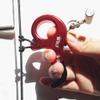 Hunting Bow Release Aid 3 or 4 Finger Release Aid Compound Bow Release Grip Button Release for Archery Shooting Target Trigger (Red) view 4