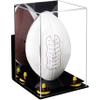 Football Display Case, Durable Clear Display Case with Mirror & Black Base , Wall Mounted Case for Full Size Footballs, Sports Memorabilia, Collectibles, Keepsakes, (A060-YR) view 1