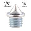 1/8" Steel Pyramid Spikes view 2