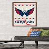 Trends International NHL Washington Capitals - Logo 14 Wall Poster, 22.375" x 34", Mahogany Framed Version view 2