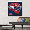 Trends International NHL Montreal Canadiens - Mask 16 Wall Poster, 22.375" x 34", White Framed Version view 2