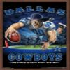 Trends International NFL Dallas Cowboys - End Zone 17 Wall Poster, 22.375" x 34", Mahogany Framed Version view 1
