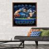 Trends International NFL Dallas Cowboys - End Zone 17 Wall Poster, 22.375" x 34", Mahogany Framed Version view 2