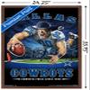 Trends International NFL Dallas Cowboys - End Zone 17 Wall Poster, 22.375" x 34", Mahogany Framed Version view 3