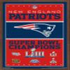 Trends International NFL New England Patriots - Champions 19 Wall Poster, 22.375" x 34", Mahogany Framed Version view 1