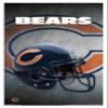 Trends International NFL Chicago Bears - Helmet 16 Wall Poster, 22.375" x 34", White Framed Version view 1