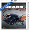 Trends International NFL Chicago Bears - Helmet 16 Wall Poster, 22.375" x 34", White Framed Version view 3