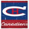 Trends International NHL Montreal Canadiens - Retro Logo 13 Wall Poster, 22.375" x 34", White Framed Version view 1
