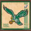 Trends International NFL Philadelphia Eagles - Retro Logo 14 Wall Poster, 22.375" x 34", Mahogany Framed Version view 1