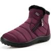 HARENCE Snow Boots for Women Winter Boot with Comfortable Warm Fur Lined Ankle Booties Outdoor Slip On Waterproof Short Boots view 1
