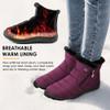 HARENCE Snow Boots for Women Winter Boot with Comfortable Warm Fur Lined Ankle Booties Outdoor Slip On Waterproof Short Boots view 3
