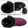HARENCE Snow Boots for Women Winter Boot with Comfortable Warm Fur Lined Ankle Booties Outdoor Slip On Waterproof Short Boots view 4