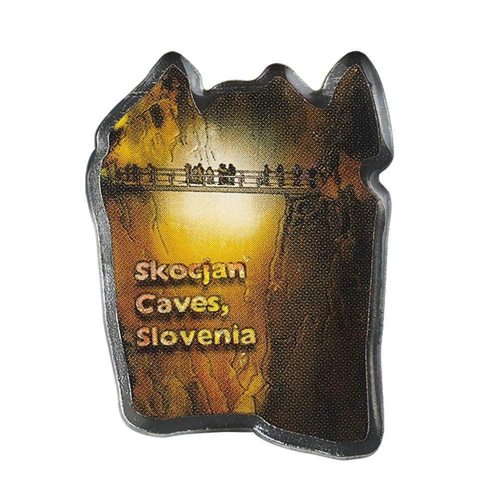 Collectible Novelty Pin for Backpack, Scarf - Made From Jeweler Class Metal - Spartan and the Green Egg Explorer Pin Series: kocjan Caves: Slovenia (221)