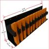 HYSKORE #30316 Double Stack Modular Magazine Storage Rack  Wall-Mount Organizer for Glock & High-Capacity Pistol Mags  Holds 12 Double-Stack Magazines, Closed Cell Foam with Vinyl Reinforced Shelf view 2