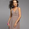 Women Transformer Long Bridesmaid Dress Multi-Way Wrap Convertible Bridesmaid Gown Full Length Maxi Dress Light Brown,XL view 3