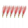 10Packs 6 Hook/Set Fishing Rigs White & Red Feather Fishskin String Hook Fishing Lure Saltwater Freshwater Bait Rig Tanckle 2/0#1/0#1#2#4#6#8#10# (red, 5#) view 1