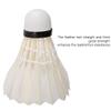VGEBY1 White Shuttlecocks, 12 Pcs Duck Feather Badminton Balls for Training Practicing Competition view 2