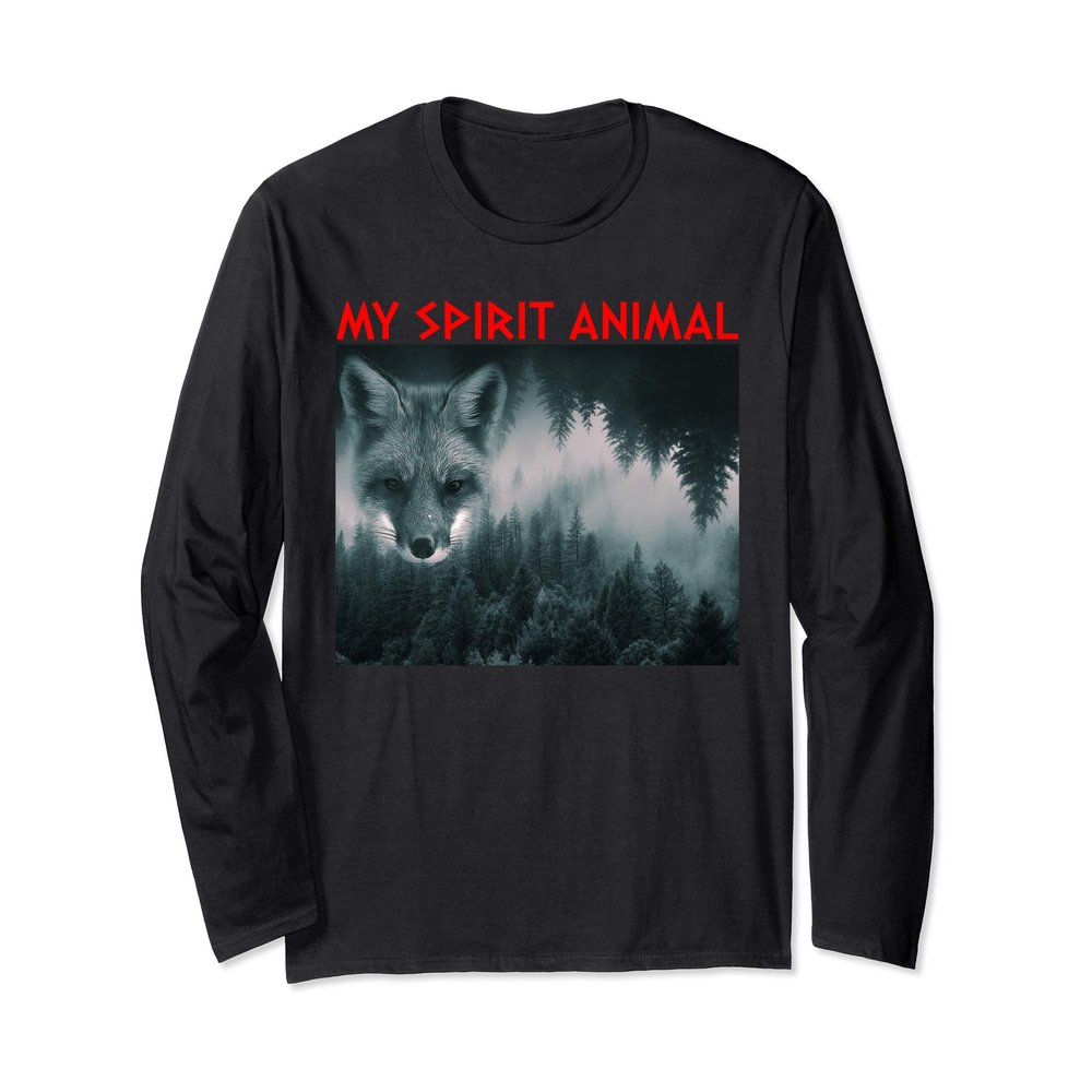 Artistic Design My Spirit Animal Fox Long Sleeve T-Shirt