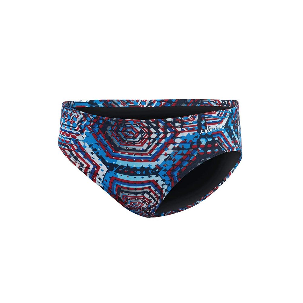 Dolfin Reliance Hive All-Over Brief (Red/White/Blue, 26)
