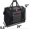 55 Liter, 24 Inch Lightweight Canvas Duffle Bags for Men & Women For Traveling, the Gym, and as Sports Equipment Bag/Organizer (Black 3) view 4