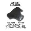 1/4" Aluminum Pyramid Spikes view 4