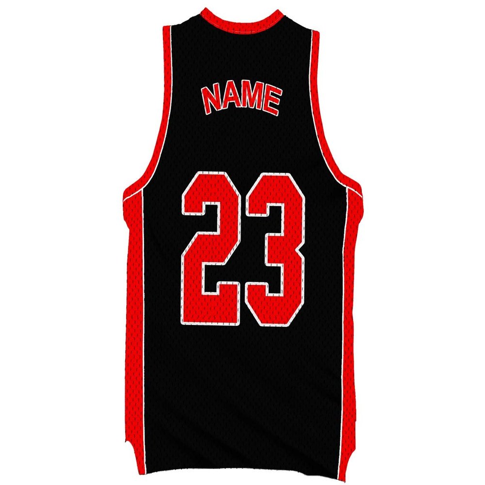 VWAQ Custom Basketball Jersey Removable Wall Decal Personalized Name and Number - BB5 (Black, 36"H X 18.5"W)