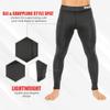 FUJI- Baseline V2 Jiu-Jitsu Spats Compression Pants, Ultra-Lightweight Grappling Spats for Men, Black, X-Large view 2