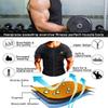NINGMI Sauna Suit for Men Hot Sweat Suit Sauna Shirt Sweat Body Shaper Workout Neoprene Suit Zipper Short Sleeve view 3