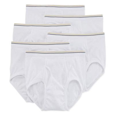Stafford 6 Pack 100% Cotton Full-Cut Briefs White (42)