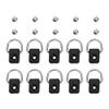 10Pcs Kayak D Ring, Boat Rigging D Ring Down Loop Deck Fitting Accessories with M6 Screws for Canoe Kayak Boat Fishing Sailing Boating Supplies Kayak D Ring Kayak D Ring with Screw Kit view 1