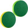 ONE250 Air Hockey Pushers and Green Air Hockey Pucks, Goal Handles Paddles Replacement Accessories for Game Tables (4 Striker, 4 Puck Pack) (Green & Yellow) view 4