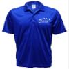 5-Star Rideshare Driver Performance Polo, Reflective Design, Moisture Wicking, Royal Shirt view 1
