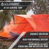 AquaQuest Survivor High Visibility Tarp - Portable Safety Shelter or Emergency Rain Fly - Disaster Preparedness Must Haves for Hiking, Backpacking & Expedition, 15 x 15 ft view 3