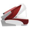 XGEAR Deluxe Low Back Boat Seat, Fold-Down Fishing Boat Seat (White/Red, 1 Seat) view 3