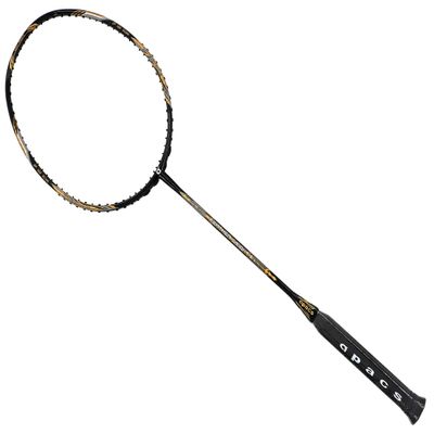 Apacs Feather Weight XS Black Gold Pre-Strung Badminton Racket (8U) Worlds Lightest Badminton Racket