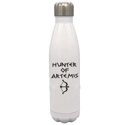 Hunter of Artemis Greek Demigod 17 oz White Stainless Steel Water Bottle, Artemis Greek Mythology Goddess White Stainless Steel Travel Water Bottle