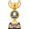Crown Awards Personalized Mascot Trophy, 7.25" Gold Cup Mascot Eagles Trophies with Free Custom Engraving 50 Pack view 1