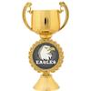 Crown Awards Personalized Mascot Trophy, 7.25" Gold Cup Mascot Eagles Trophies with Free Custom Engraving 50 Pack view 2